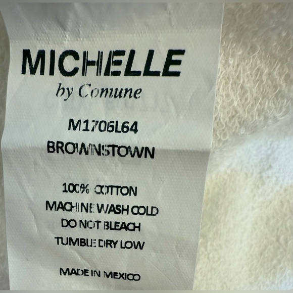NWT Michelle by Comune Brownstown off White long sleeve sweater top Size large - Picture 5 of 7